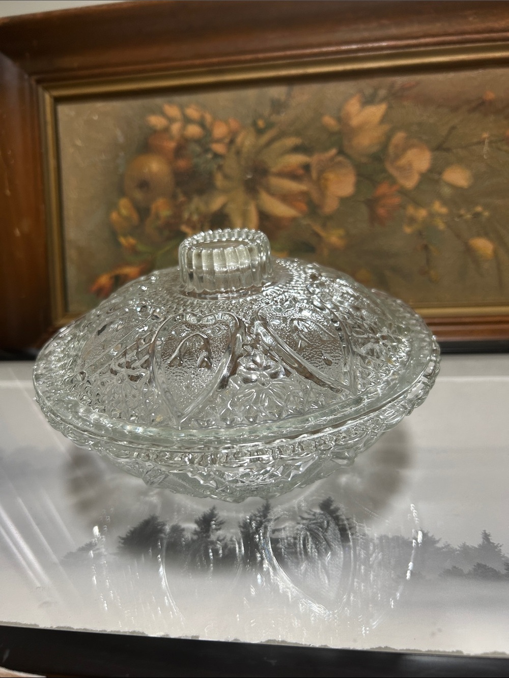 Crystal COOKIE JAR - Vintage Style